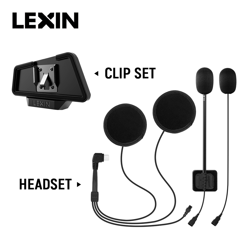 Full Face Motorcycle Helmet With Bluetooth - LEXIN LX-B4FM-X Tam/Yarım Kasklar için Yüksek