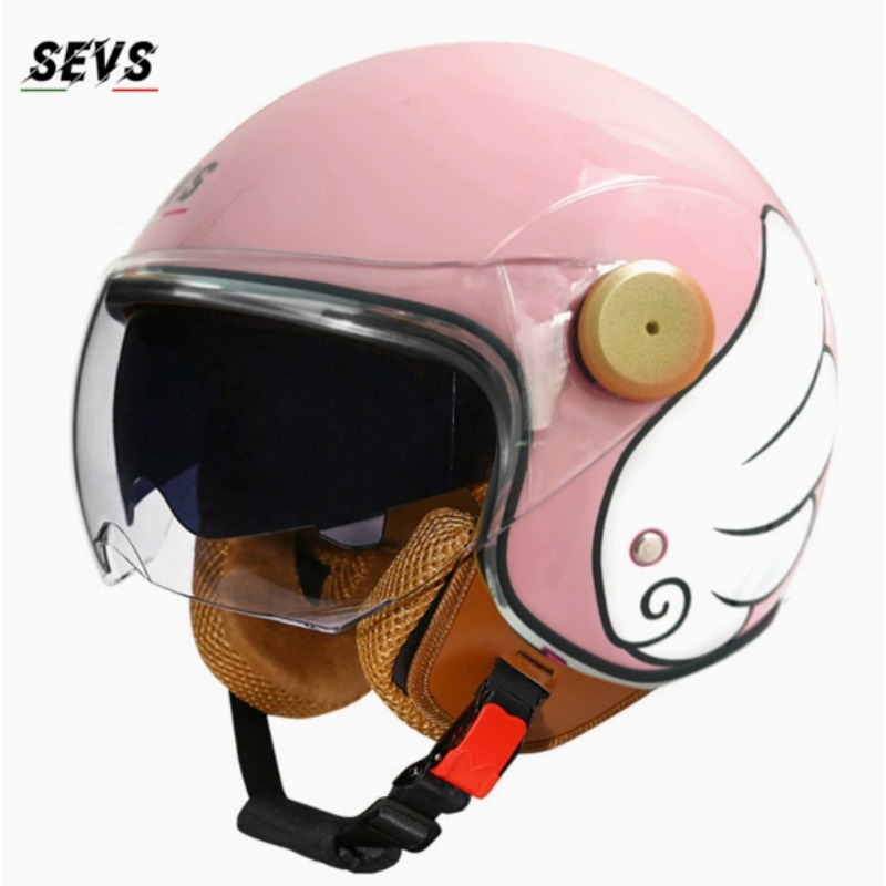 Vintage Open Face Retro Helmet - DOT Sertifikalı Açık Yüz 3/4 Motosiklet