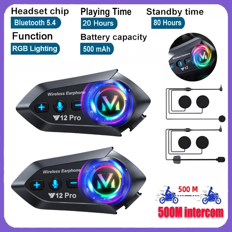 Universal Motorcycle Helmet Intercom Headset - Y20 Pro 1/2x Motosiklet İnterkom Kulaklığı