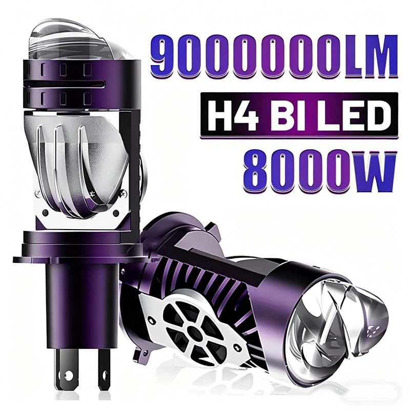 Universal Motorcycle Led Headlight Projector - 8000W H4/9003/HB2 LED Far Ampulü Projektör