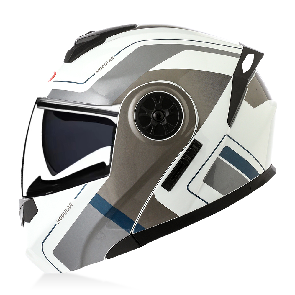 Modular Flip Up Motorcycle Helmet Dot Approved - Yüksek Kaliteli Modüler Açılır Kapanır Motosiklet