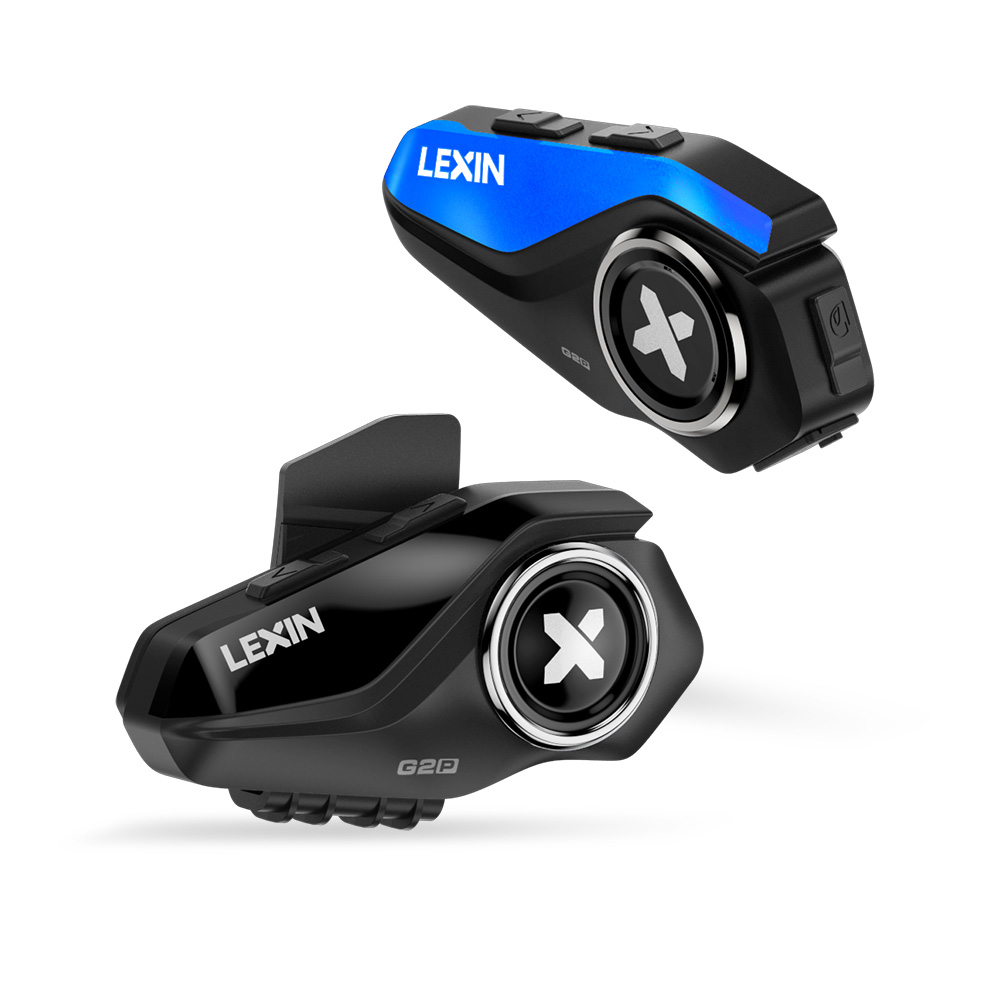 Universal Motorcycle Helmet Intercom Headset - Lexin G2P 2 Adet Motosiklet Kask
