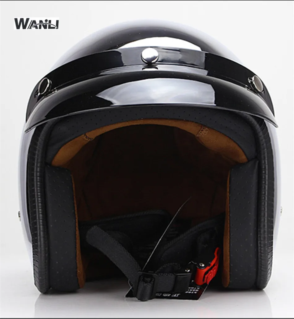 Ayna Gümüş Krom Motosiklet Açı - Vintage Open Face Retro Helmet incelemesi ve fiyatı