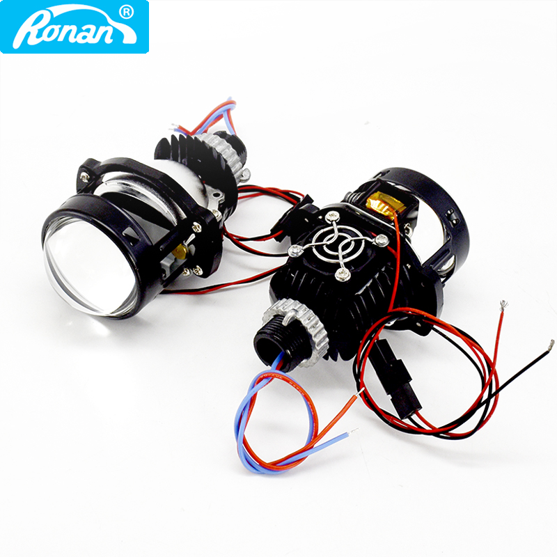 RONAN 2.0 inç Mini çift Led pr - Universal Motorcycle Led Headlight Projector incelemesi ve fiyatı