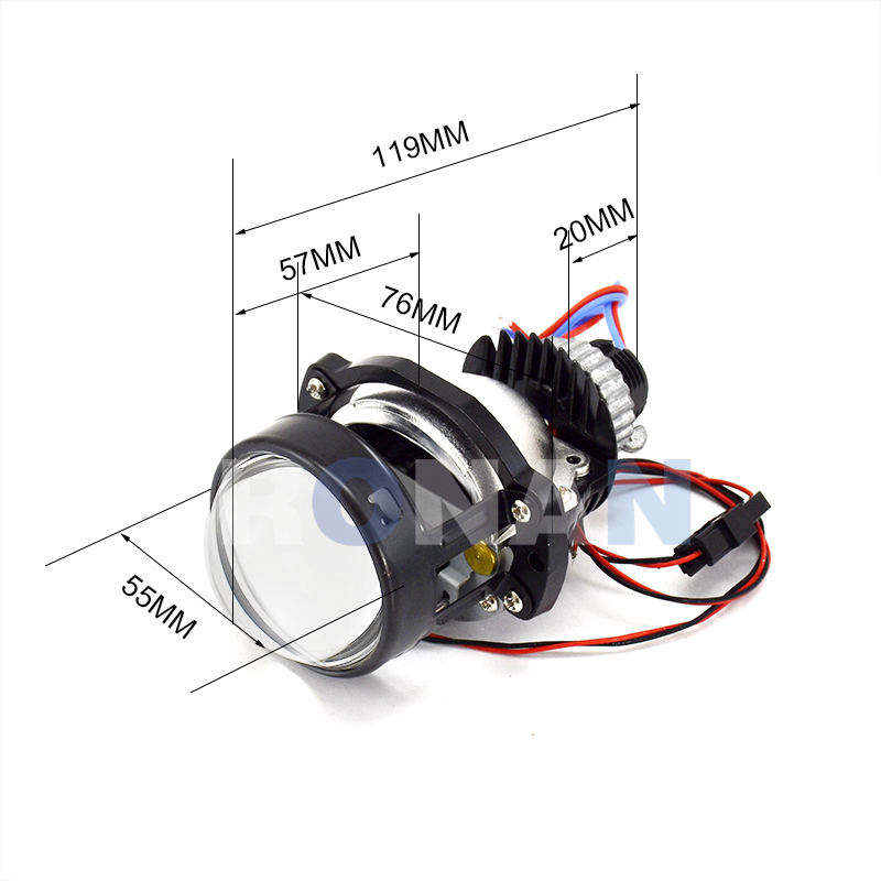 RONAN 2.0 inç Mini çift Led pr - Universal Motorcycle Led Headlight Projector incelemesi ve fiyatı