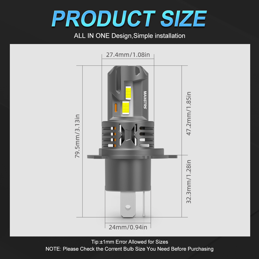 1 adet H4 motosiklet LED far a - Universal Motorcycle Led Headlight Projector incelemesi ve fiyatı