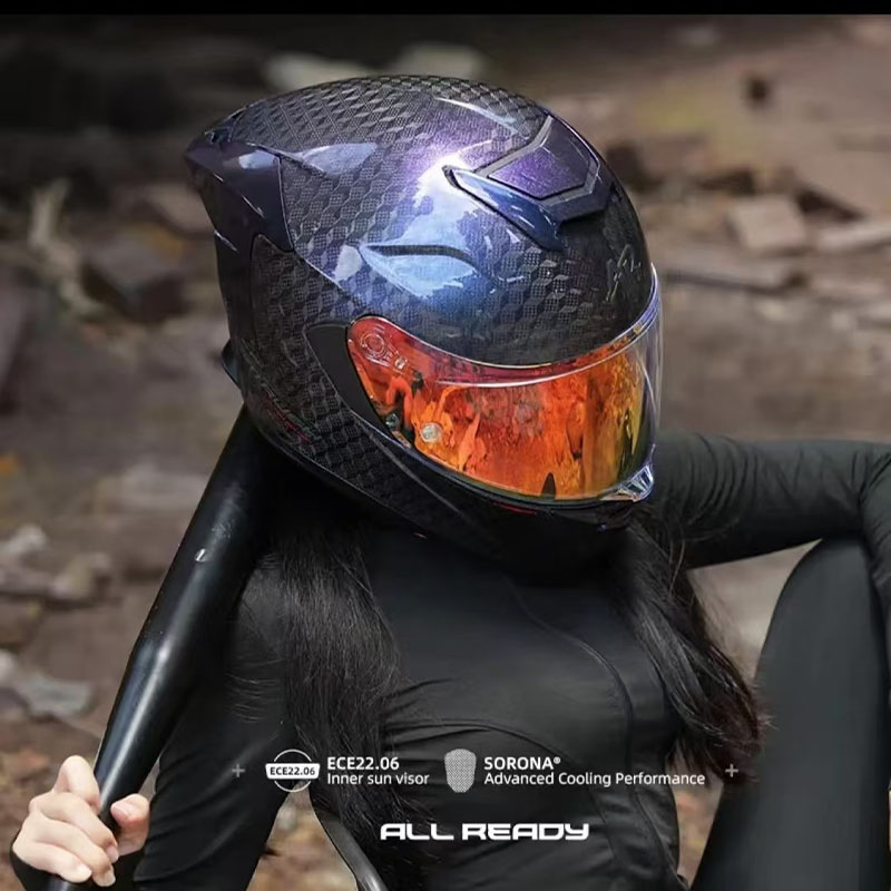 AR 12K Karbon Fiber Motosiklet - Carbon Fiber Lightweight Motorcycle Helmet incelemesi ve fiyatı