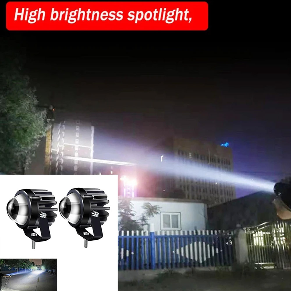 Motosiklet yansıtıcı lazer ışı - Universal Motorcycle Led Headlight Projector incelemesi ve fiyatı