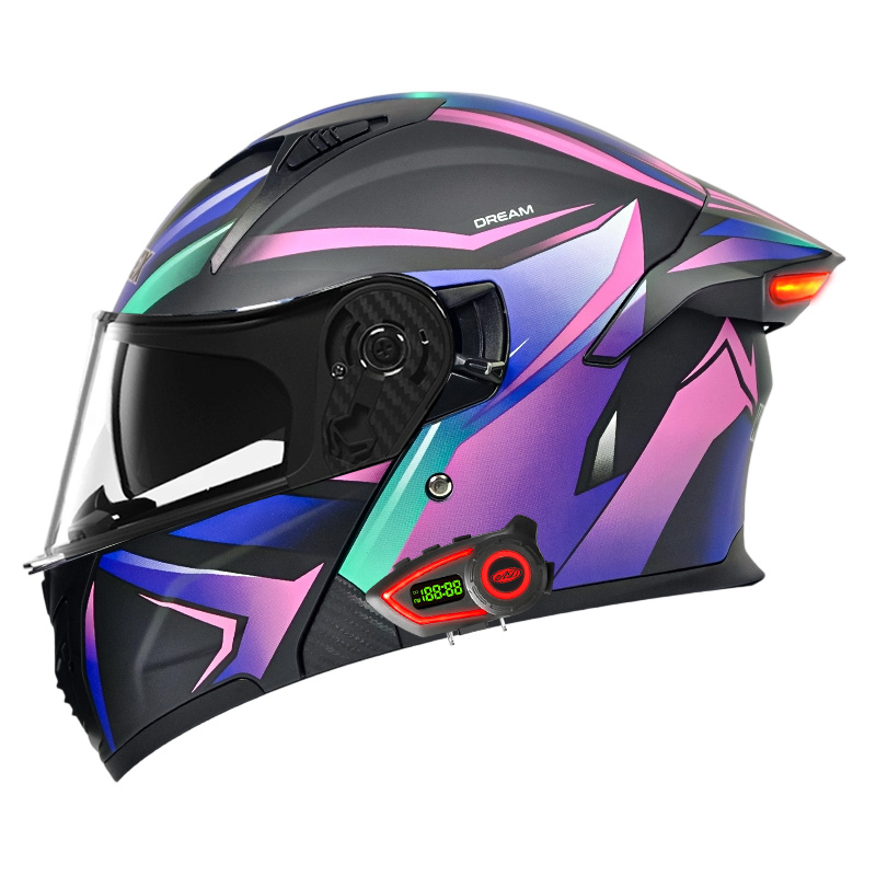 DOT Motosiklet Kaskları Çift V - Modular Flip Up Motorcycle Helmet Dot Approved incelemesi ve fiyatı