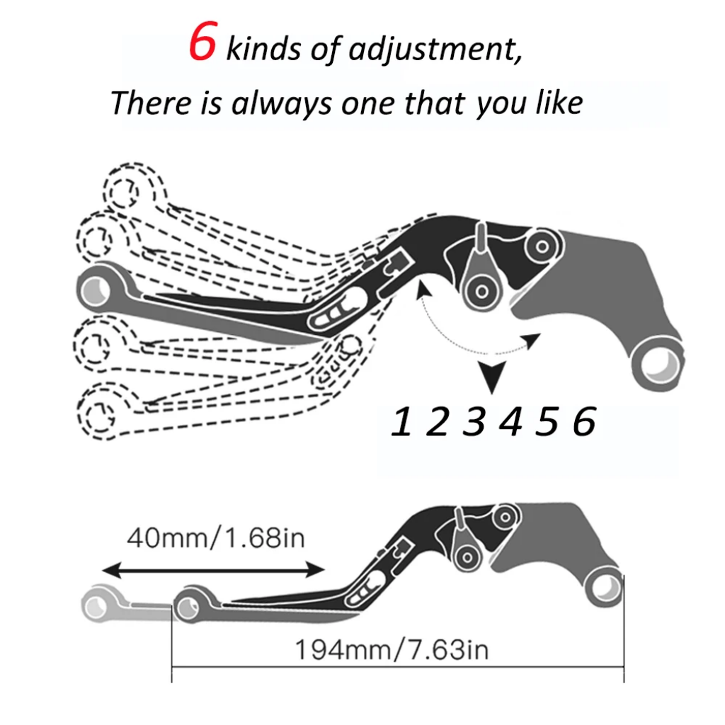 Motosiklet Ayarlanabilir Uzatı - Cnc Aluminum Adjustable Brake Clutch Levers incelemesi ve fiyatı