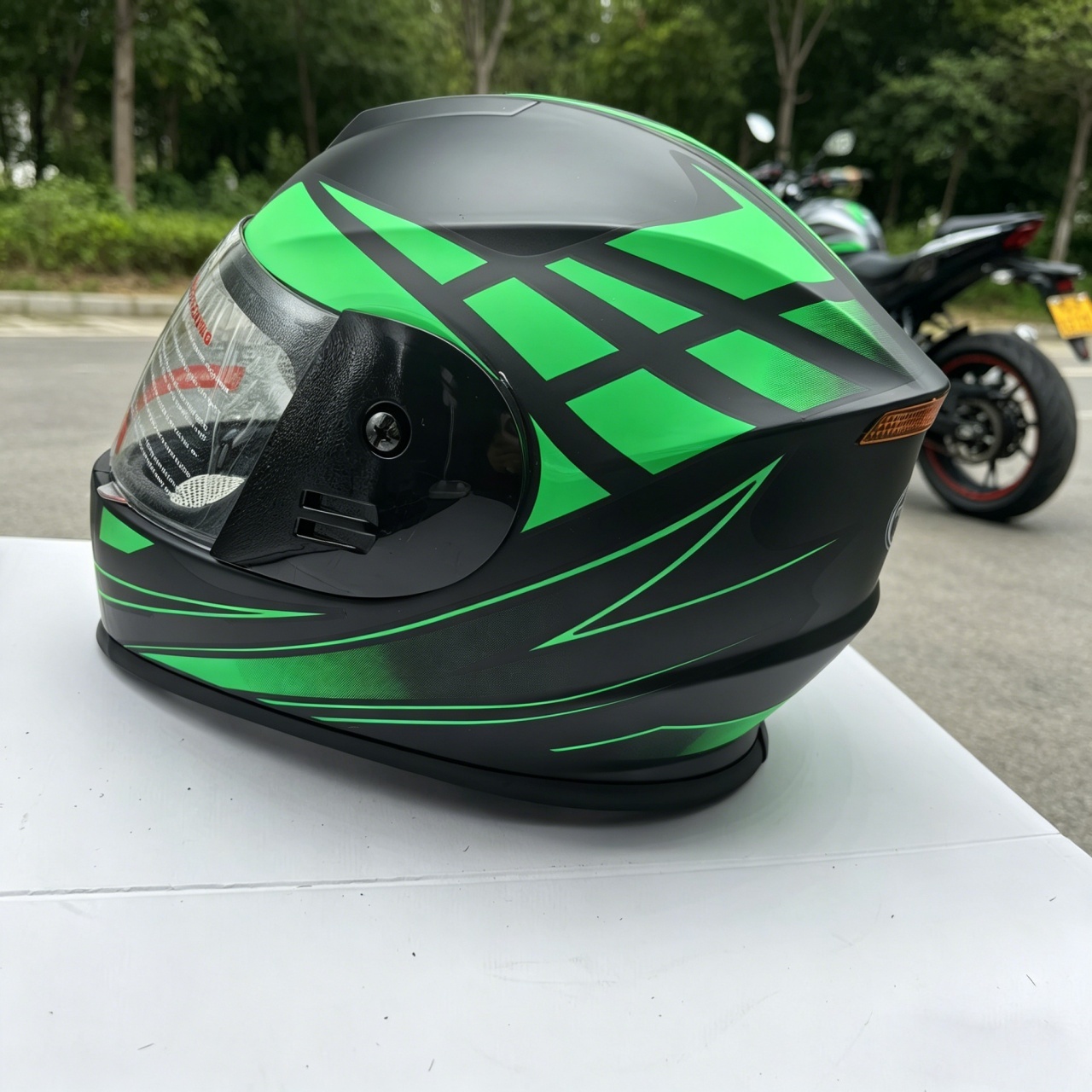 Erkek Tam Yüz Motosiklet Kaskı - Dual Visor Motorcycle Racing Helmet incelemesi ve fiyatı