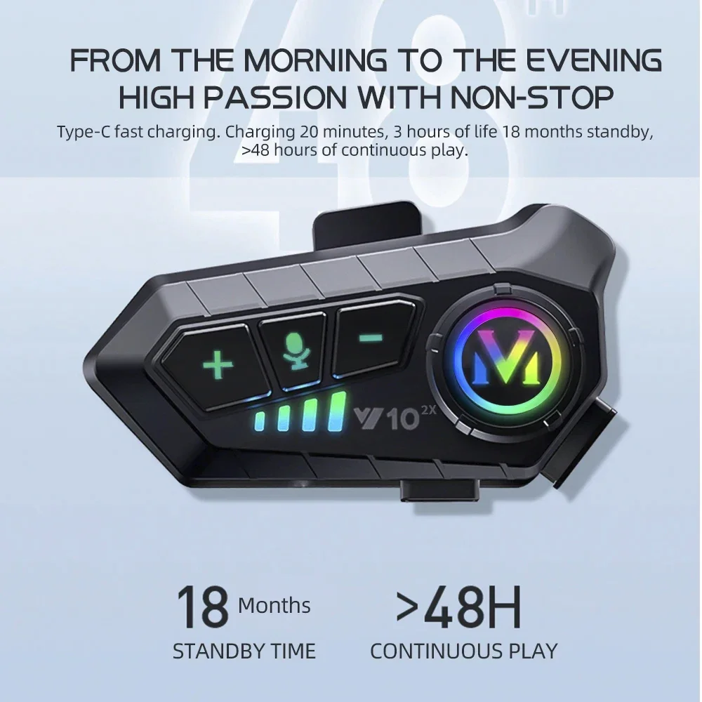 V10 2X Bluetooth Motosiklet Ka - Universal Motorcycle Helmet Intercom Headset incelemesi ve fiyatı