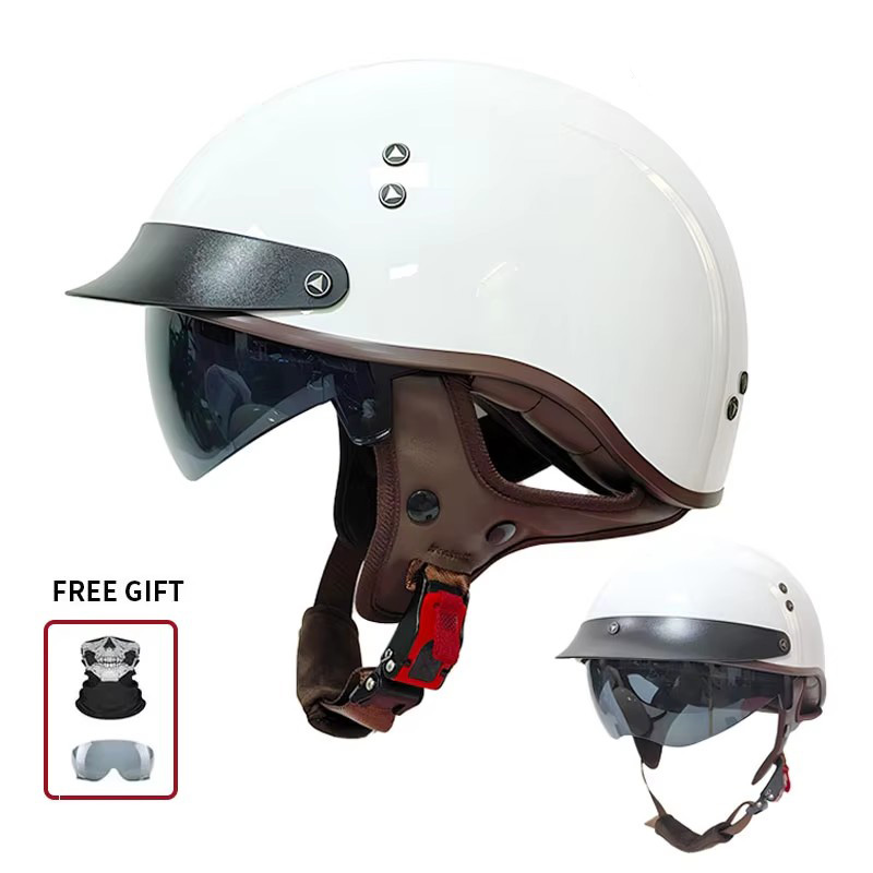 Özel Bulldog Motor Pistonu Bas - Vintage Open Face Retro Helmet incelemesi ve fiyatı