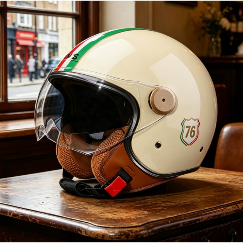 DOT Sertifikalı Açık Yüz 3/4 M - Vintage Open Face Retro Helmet incelemesi ve fiyatı