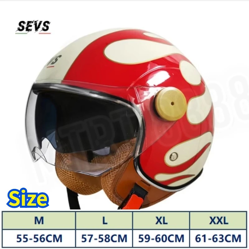 DOT Sertifikalı Açık Yüz 3/4 M - Vintage Open Face Retro Helmet incelemesi ve fiyatı