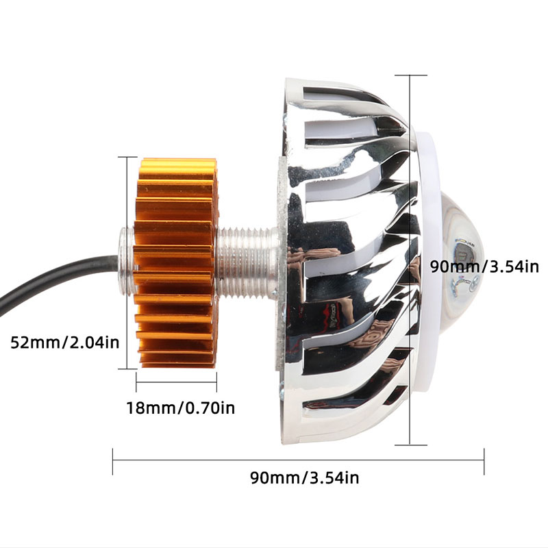 1 adet Motosiklet Farı Çift Ha - Universal Motorcycle Led Headlight Projector incelemesi ve fiyatı