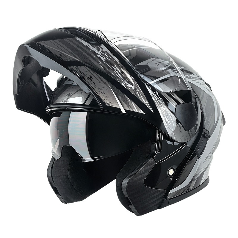 Çift Vizörlü Modüler Kalkar Vi - Modular Flip Up Motorcycle Helmet Dot Approved incelemesi ve fiyatı