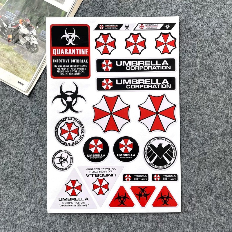 Sıcak Resident Evil şemsiye uy - Motorcycle Helmets incelemesi ve fiyatı