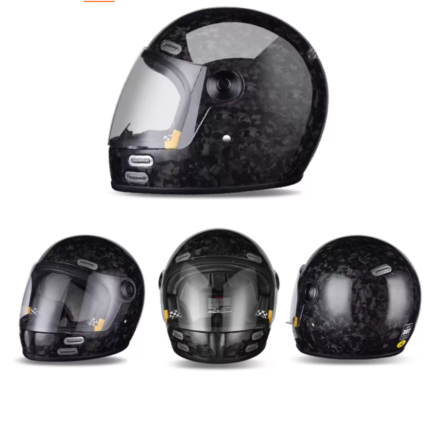 Yüksek mukavemetli ve hafif ka - Carbon Fiber Lightweight Motorcycle Helmet incelemesi ve fiyatı