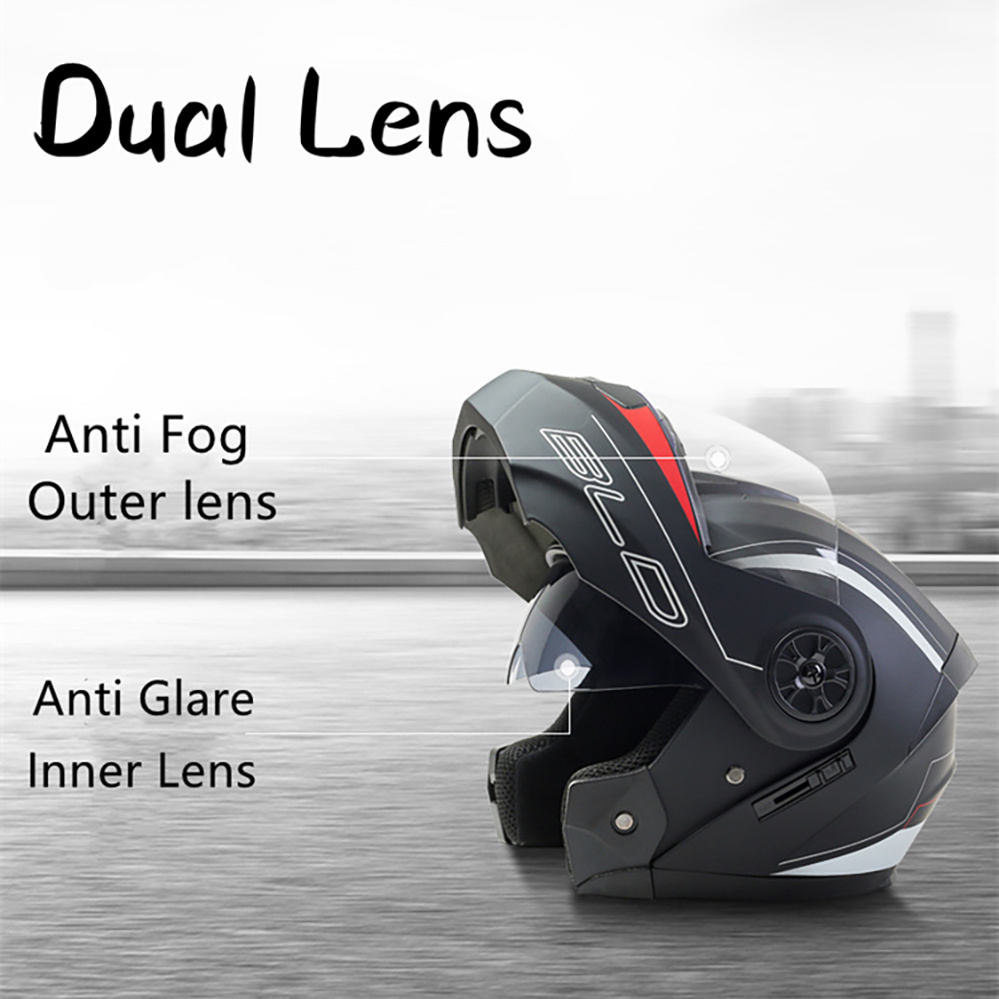 Modüler Çift Lensli Motosiklet - Modular Flip Up Motorcycle Helmet Dot Approved incelemesi ve fiyatı