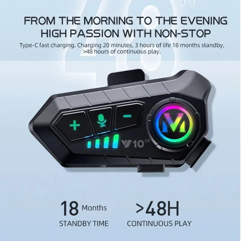 Y10 2X Bluetooth motosiklet ka - Universal Motorcycle Helmet Intercom Headset incelemesi ve fiyatı