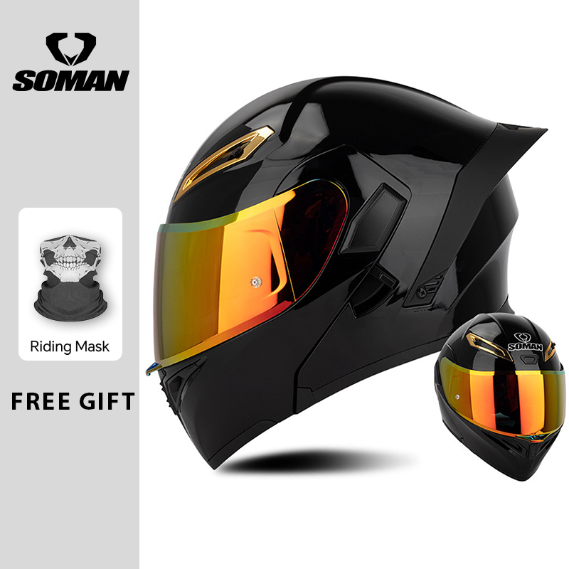 Unisex DOT Onaylı Çift Vizörlü - Dual Visor Motorcycle Racing Helmet incelemesi ve fiyatı