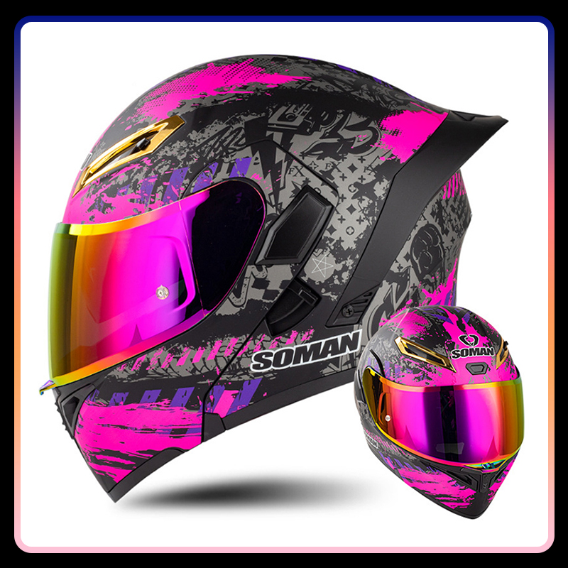 Erkekler kadınlar motosiklet k - Modular Flip Up Motorcycle Helmet Dot Approved incelemesi ve fiyatı