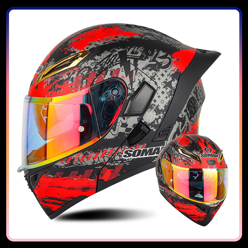 Erkekler kadınlar motosiklet k - Modular Flip Up Motorcycle Helmet Dot Approved incelemesi ve fiyatı