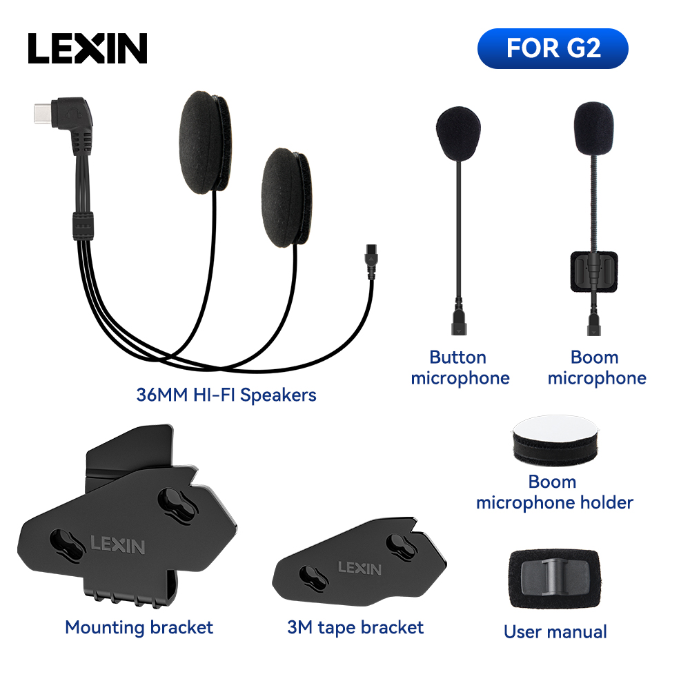 LEXIN-G2 Motosiklet Interkom K - Universal Motorcycle Helmet Intercom Headset incelemesi ve fiyatı
