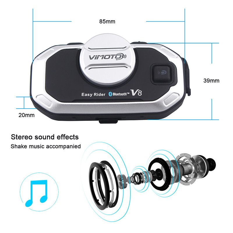 Vimoto V8 Motosiklet Kask Kula - Full Face Motorcycle Helmet With Bluetooth incelemesi ve fiyatı