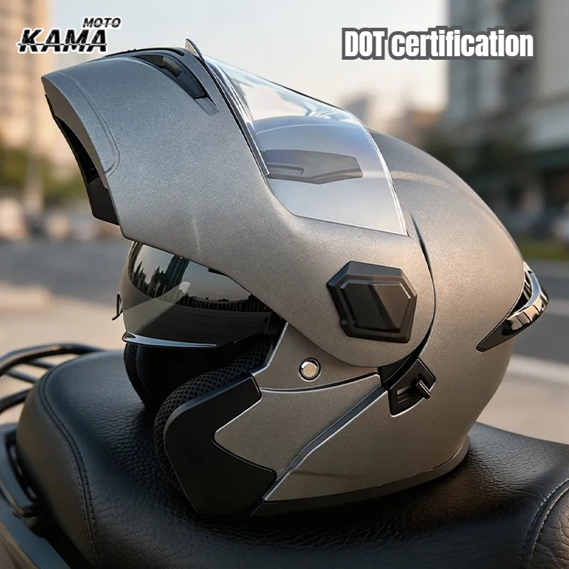 Katlanabilir, Modüler Motosikl - Modular Flip Up Motorcycle Helmet Dot Approved incelemesi ve fiyatı