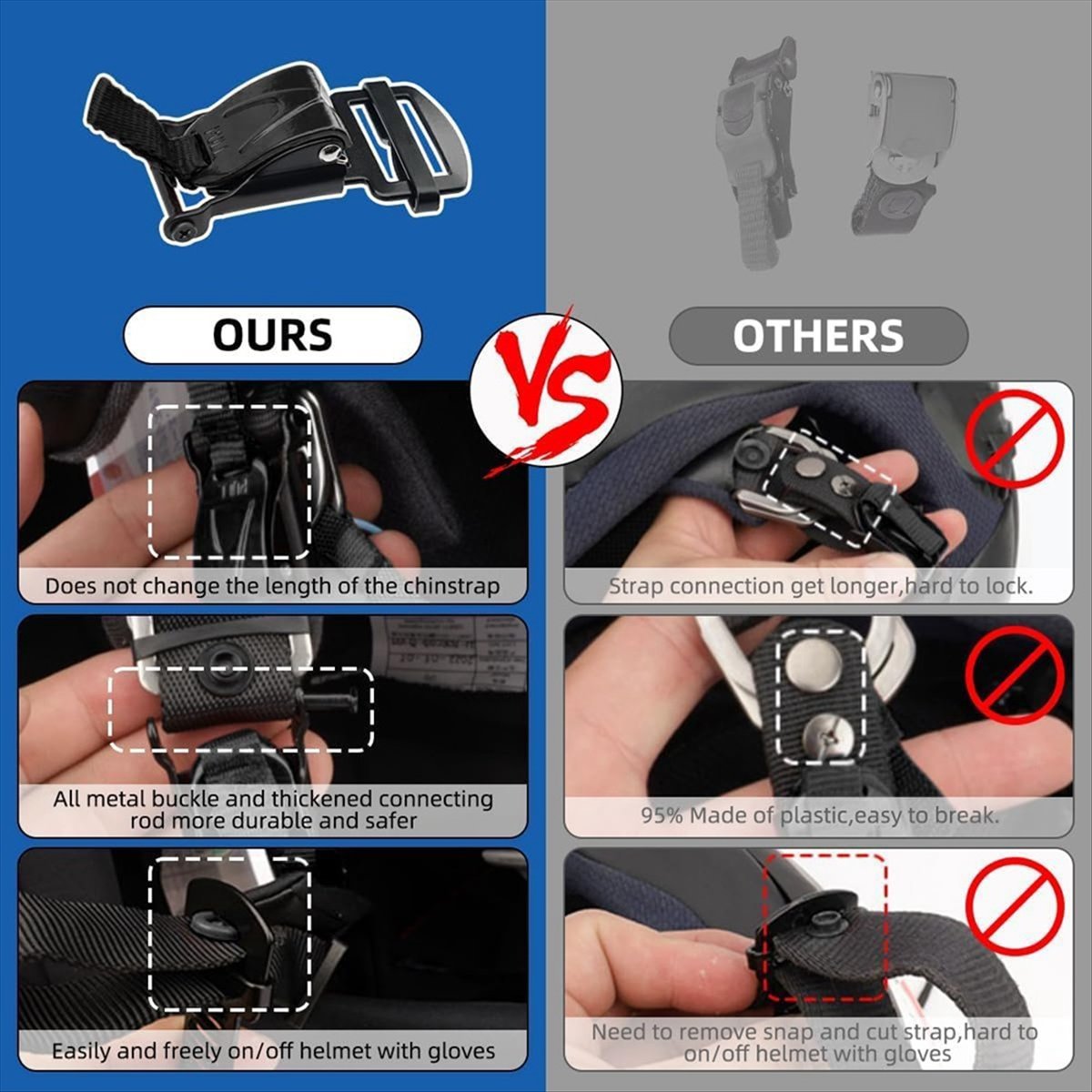 Uyumlu Kask Hızlı Çıkarma Toka - Quick Release Buckle Motorcycle Helmet incelemesi ve fiyatı