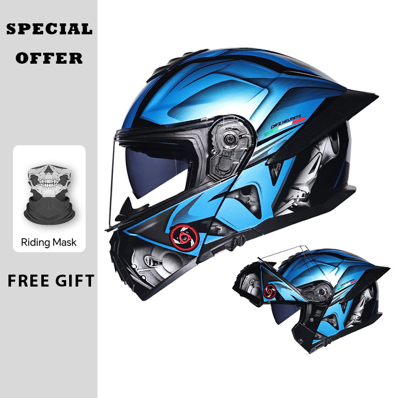Motosiklet Kalkar Vizörlü Kask - Dual Visor Motorcycle Racing Helmet incelemesi ve fiyatı