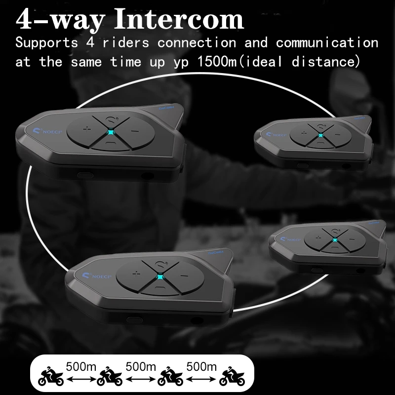 GOCOM4 motosiklet Bluetooth in - Universal Motorcycle Helmet Intercom Headset incelemesi ve fiyatı