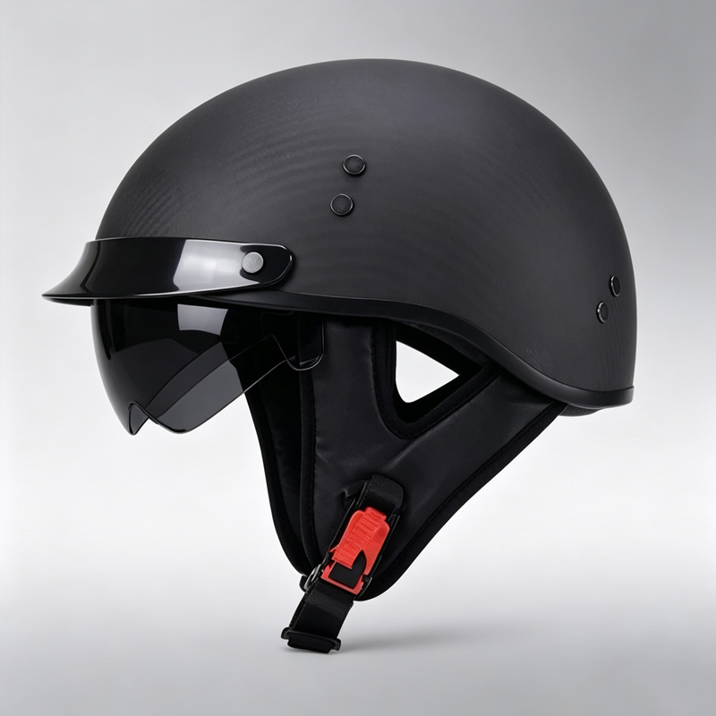 Karbon Fiber Motosiklet Yarım  - Carbon Fiber Lightweight Motorcycle Helmet incelemesi ve fiyatı