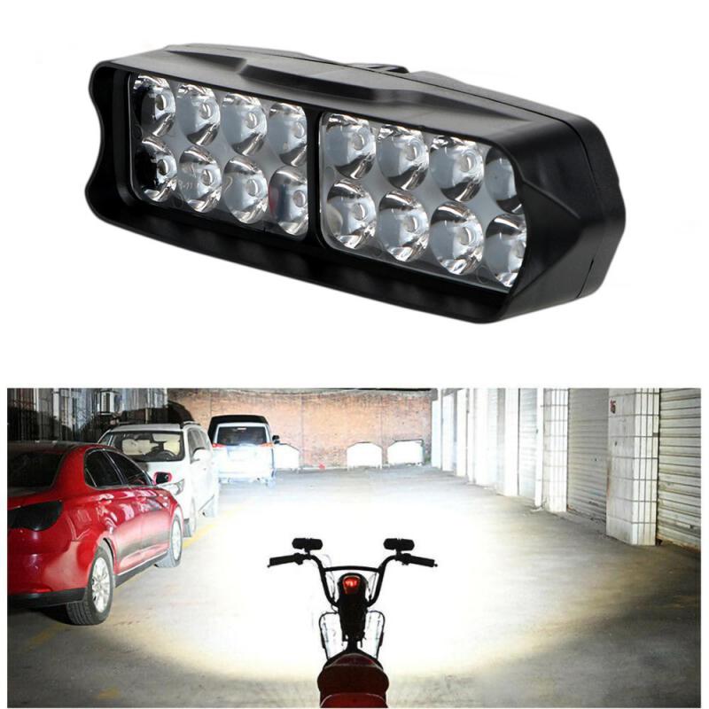 Motosiklet far 12v Spot başkan - Universal Motorcycle Led Headlight Projector incelemesi ve fiyatı