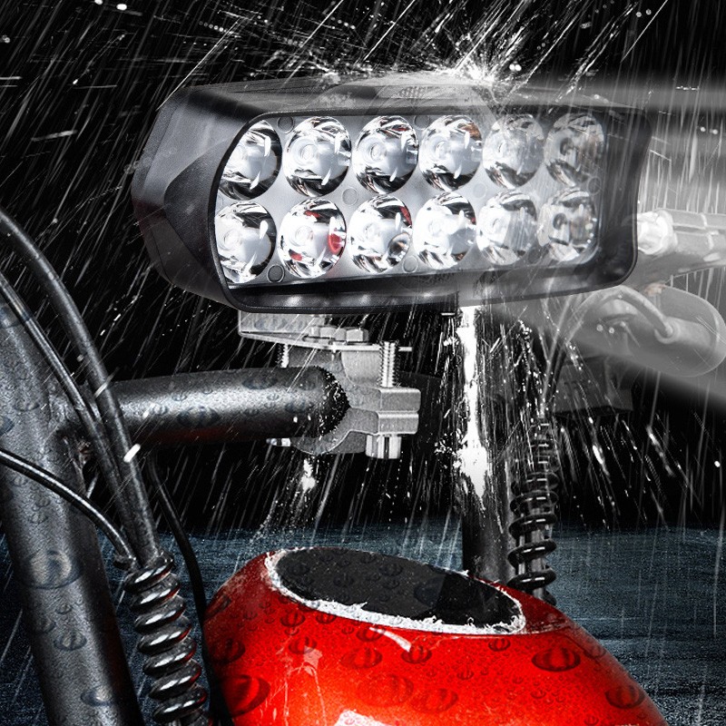 Motosiklet far 12v Spot başkan - Universal Motorcycle Led Headlight Projector incelemesi ve fiyatı