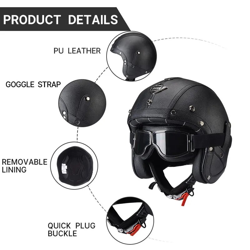 KAESE Klasik Gri Cafe Retro El - Vintage Open Face Retro Helmet incelemesi ve fiyatı